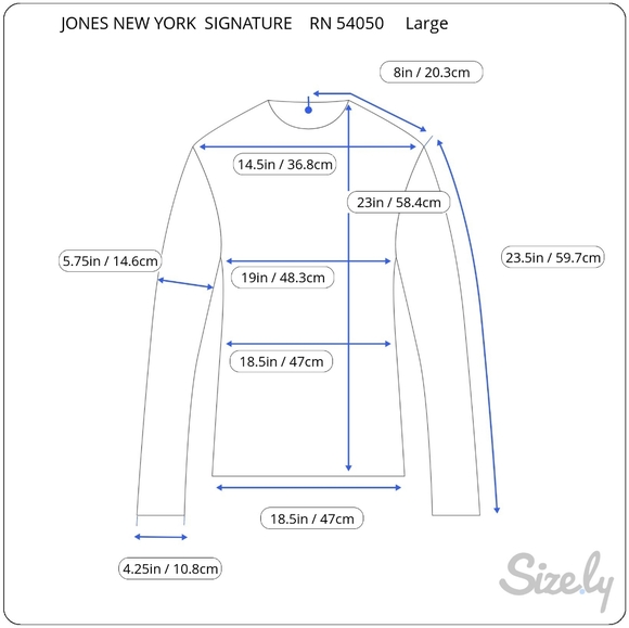 Jones New York Signature Pullover Black White Gingham Check Top Women's Size L - Picture 12 of 13